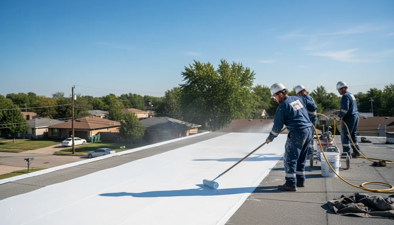 Commercial roof coating in Hebron, IN near me